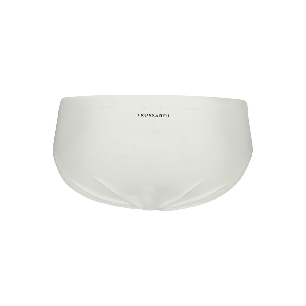 Trussardi White Poliammide Men's Swim Brief
