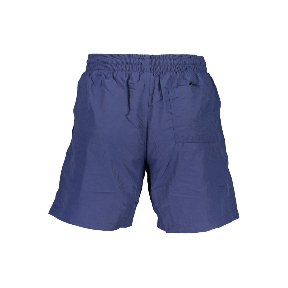 Norway 1963 Blu Polyamide Men's Swim Boxer - Luxe Nova