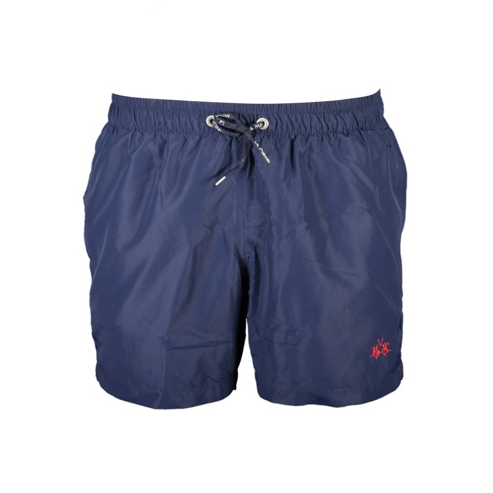 La Martina Blue Polyester Men's Swim Trunk - Luxe Nova