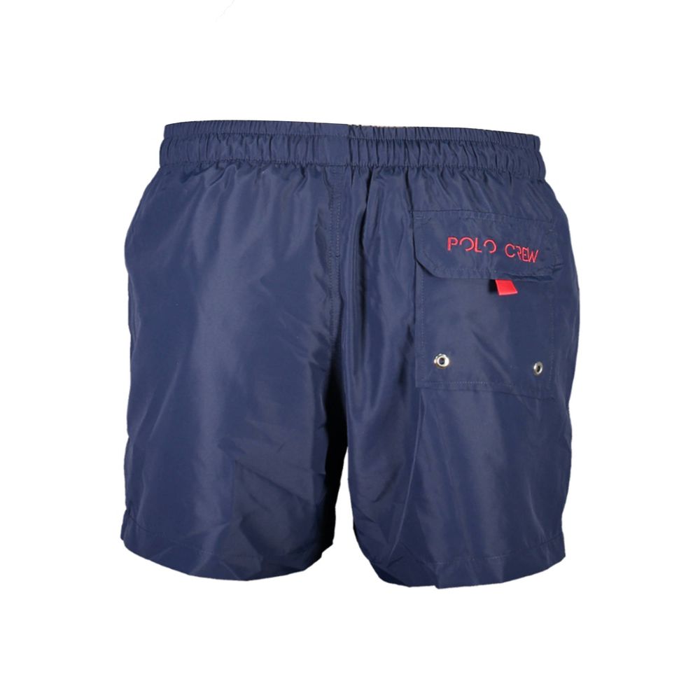 La Martina Blue Polyester Men's Swim Trunk - Luxe Nova