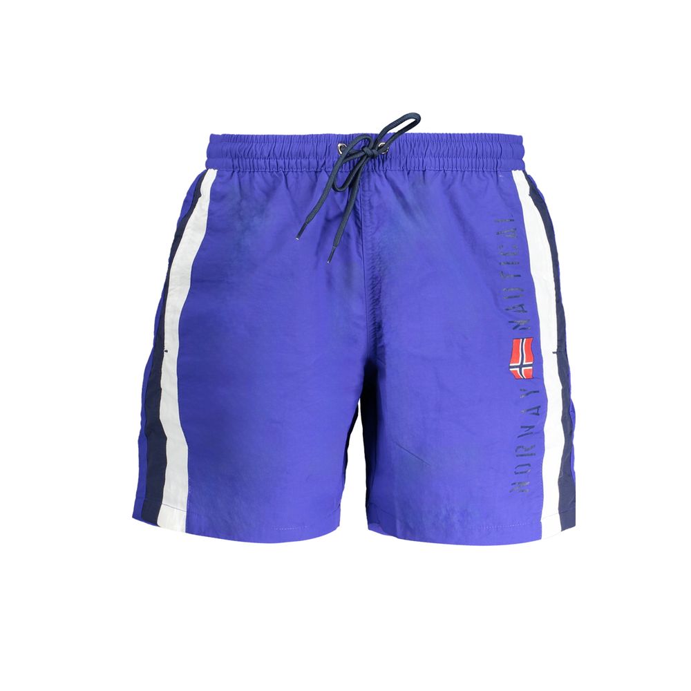 Norway 1963 Blu Poliammide Men's Swim Trunk - Luxe Nova