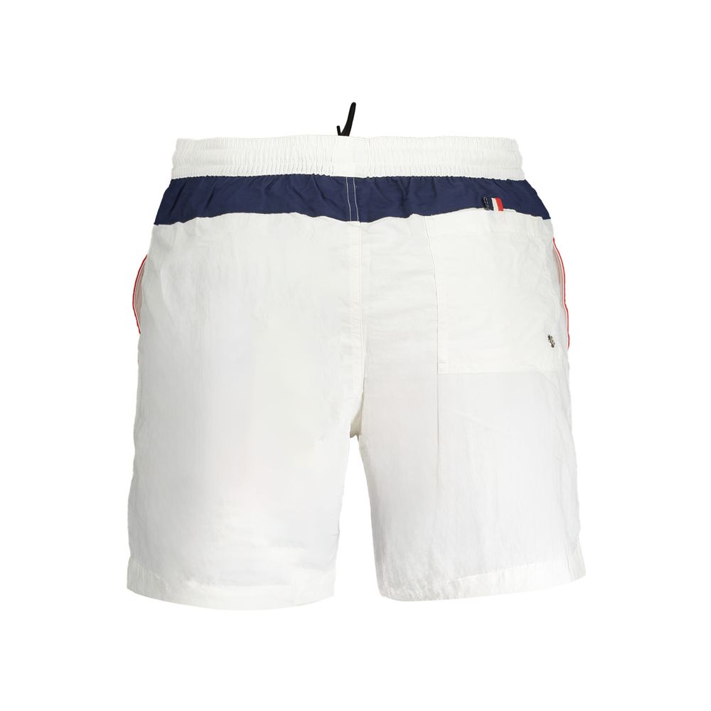 Norway 1963 White Polyester Men's Swim Boxer - Luxe Nova