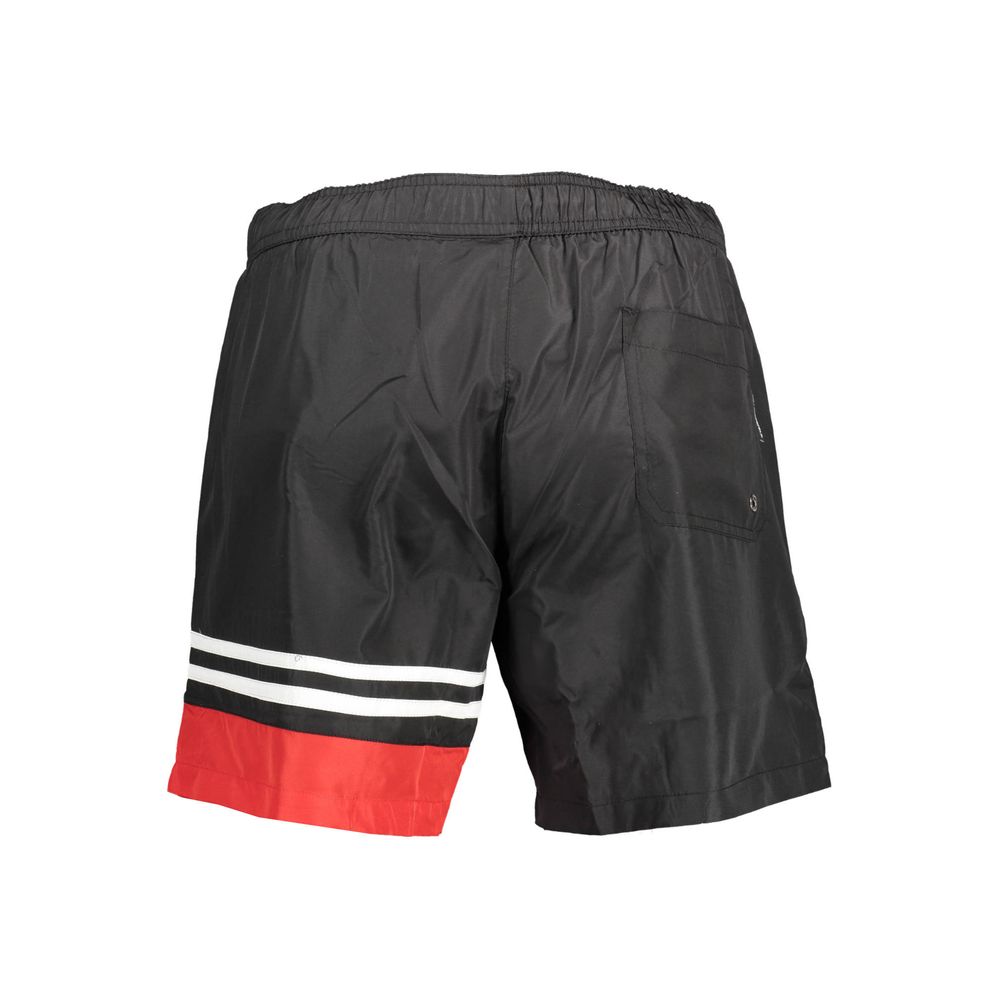 Karl Lagerfeld Black Polyester Men's Swim Boxer - Luxe Nova