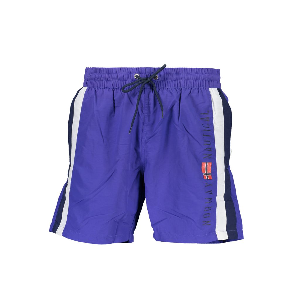 Norway 1963 Blu Poliammide Men's Swim Boxer - Luxe Nova