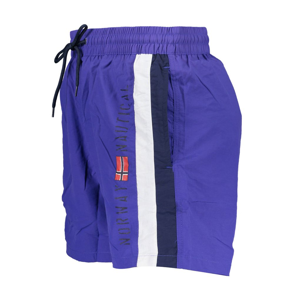 Norway 1963 Blu Poliammide Men's Swim Boxer - Luxe Nova