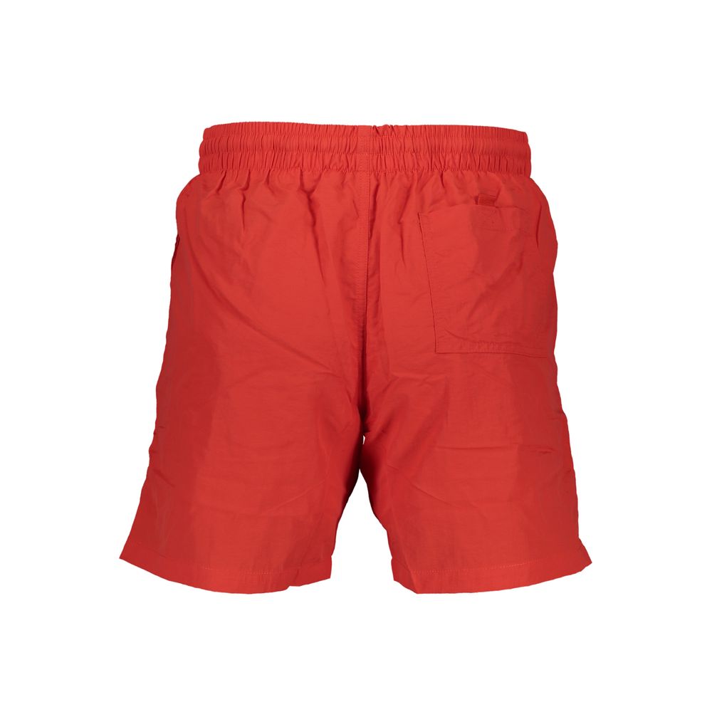 Norway 1963 Rosso Poliammide Men's Swim Boxer - Luxe Nova