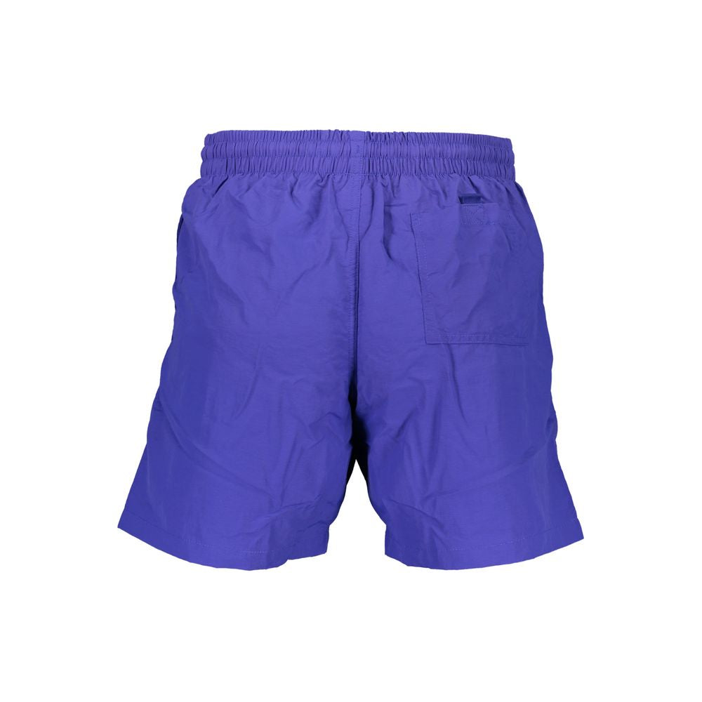 Norway 1963 Blue Polyamide Men's Swim Boxer - Luxe Nova