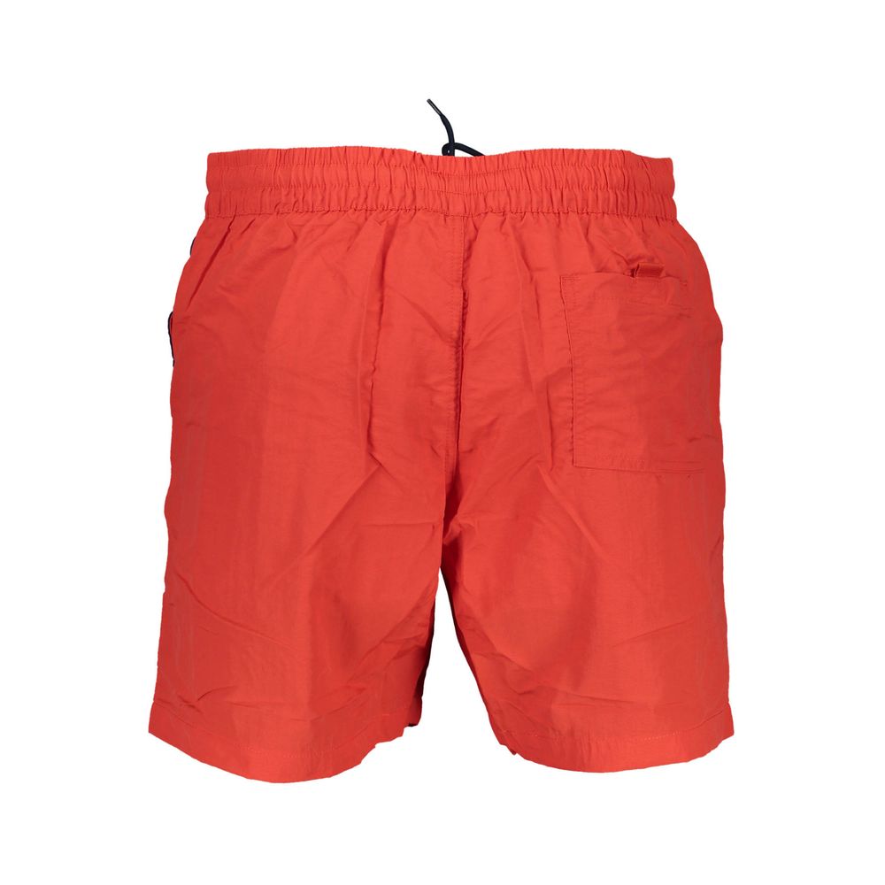Norway 1963 Rosso Poliamide Men Swim Boxer - Luxe Nova