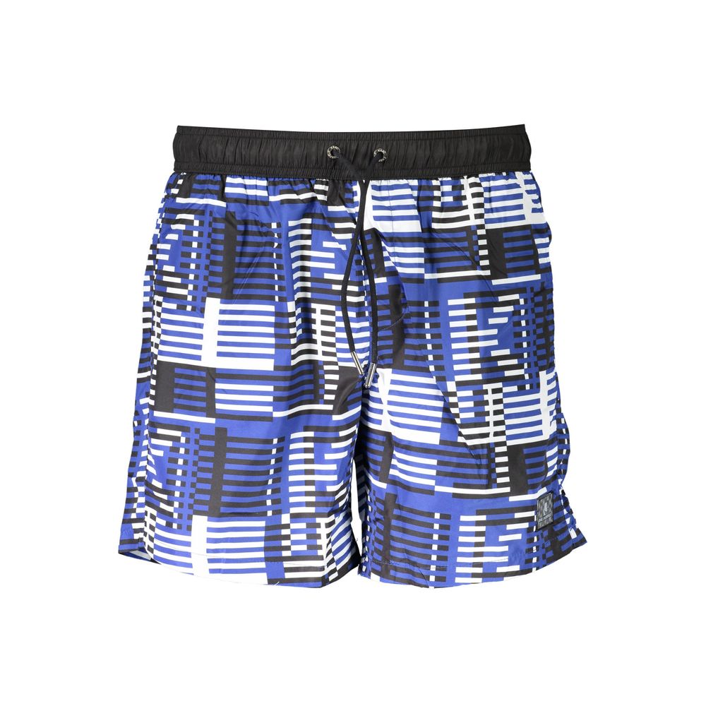 Karl Lagerfeld Blu Polyester Men Swim Boxer - Luxe Nova