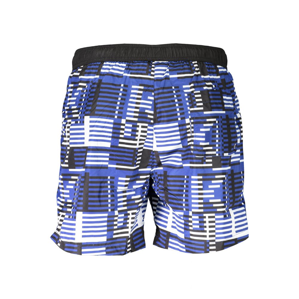 Karl Lagerfeld Blu Polyester Men Swim Boxer - Luxe Nova