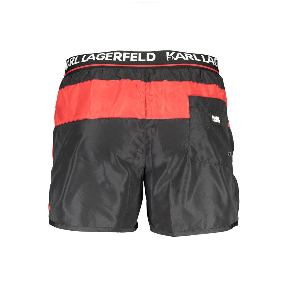 Karl Lagerfeld Nero Poliestere Mens Swim Boxer - Luxe Nova