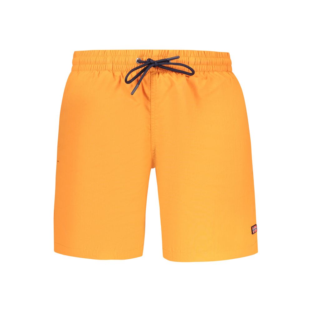 Norway 1963 Arancione Poliammide Men's Swim Boxer - Luxe Nova