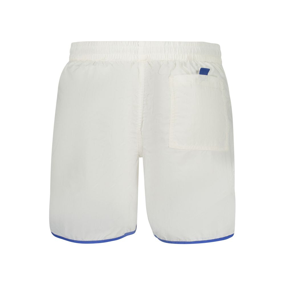 Norway 1963 Bianco Poliammide Men's Swim Boxer - Luxe Nova