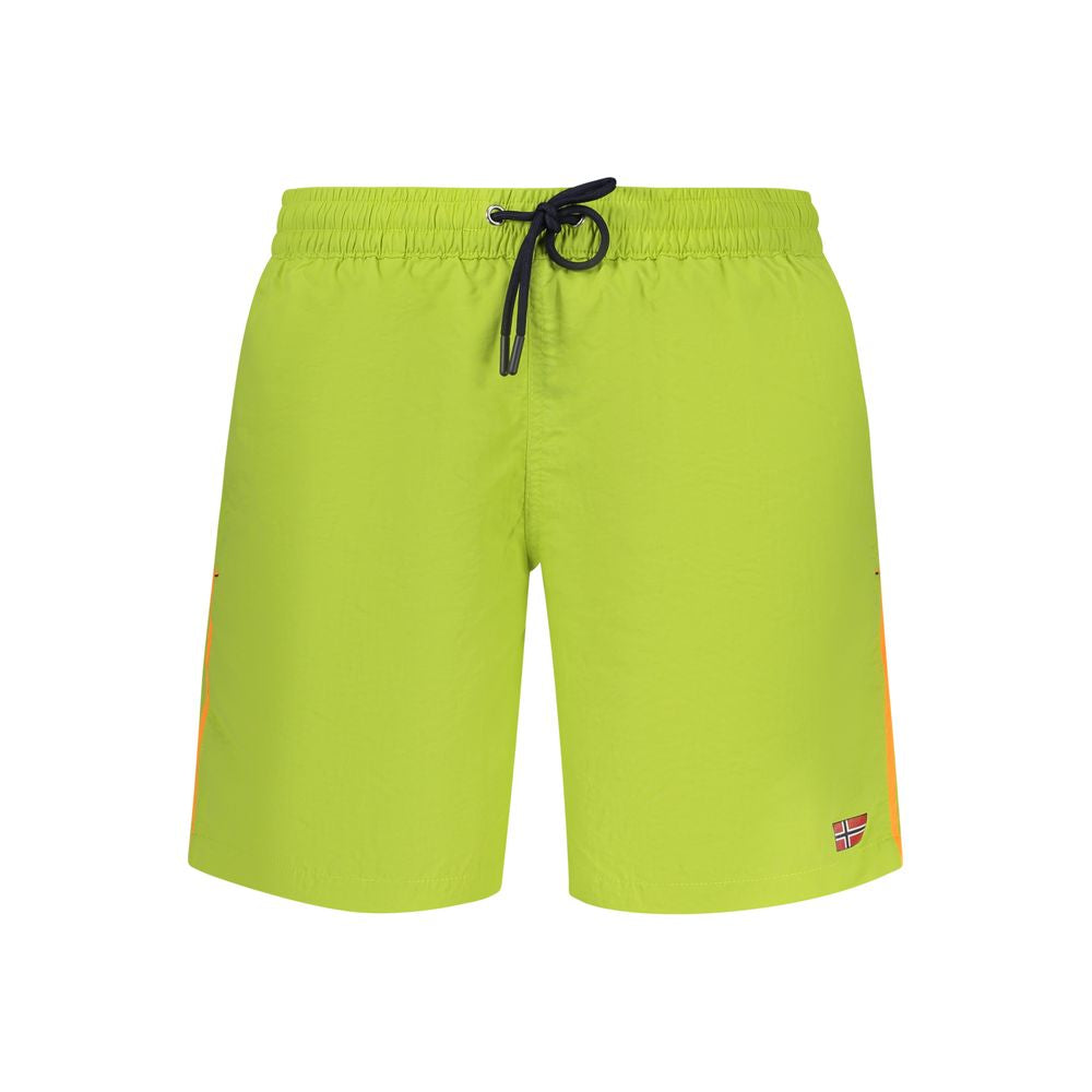 Norway 1963 Verde Poliammide Men's Swim Boxer - Luxe Nova