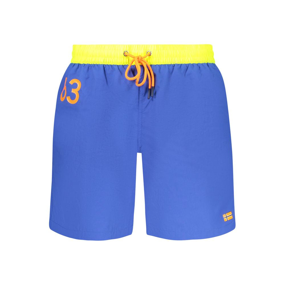 Norway 1963 Blu Poliammide Men Swim Boxer - Luxe Nova