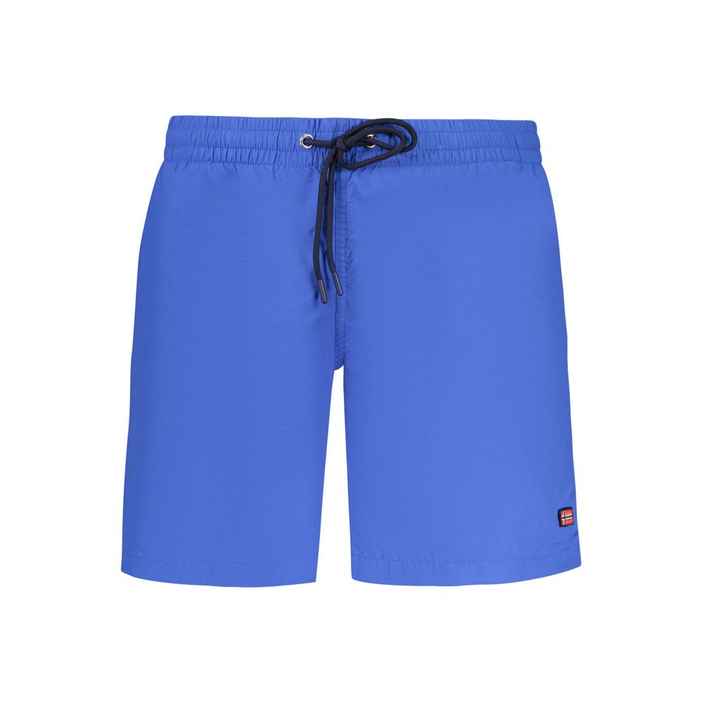 Norway 1963 Blu Poliammide Men's Swim Boxer - Luxe Nova