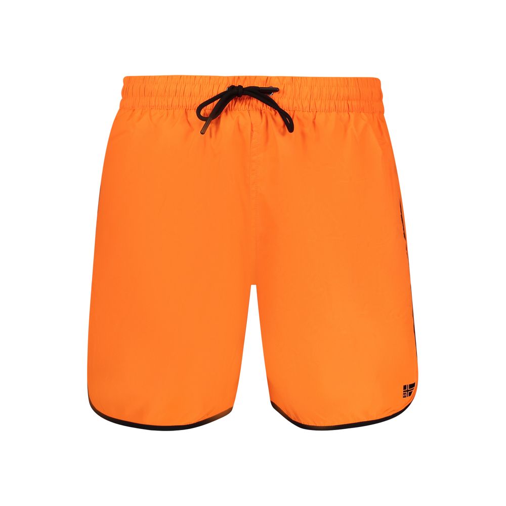 Norway 1963 Arancione Poliammide Men's Swim Boxer - Luxe Nova