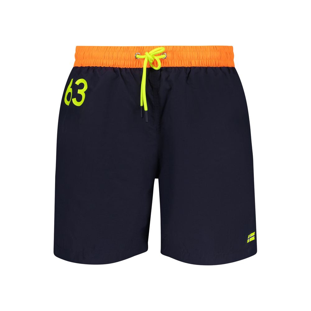 Norway 1963 Blu Poliammide Men's Swim Boxer - Luxe Nova