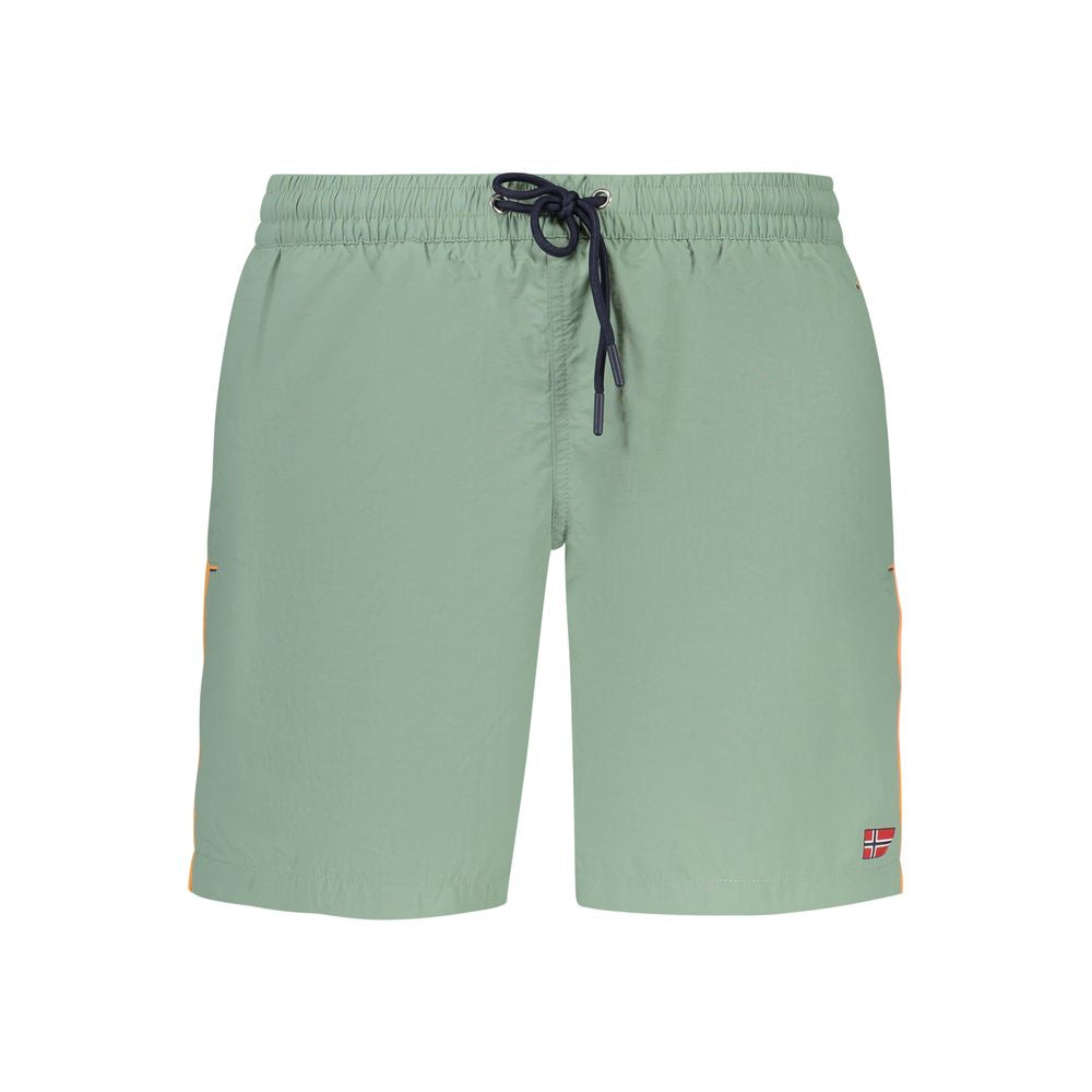 Norway 1963 Verde Poliammide Men's Swim Boxer - Luxe Nova