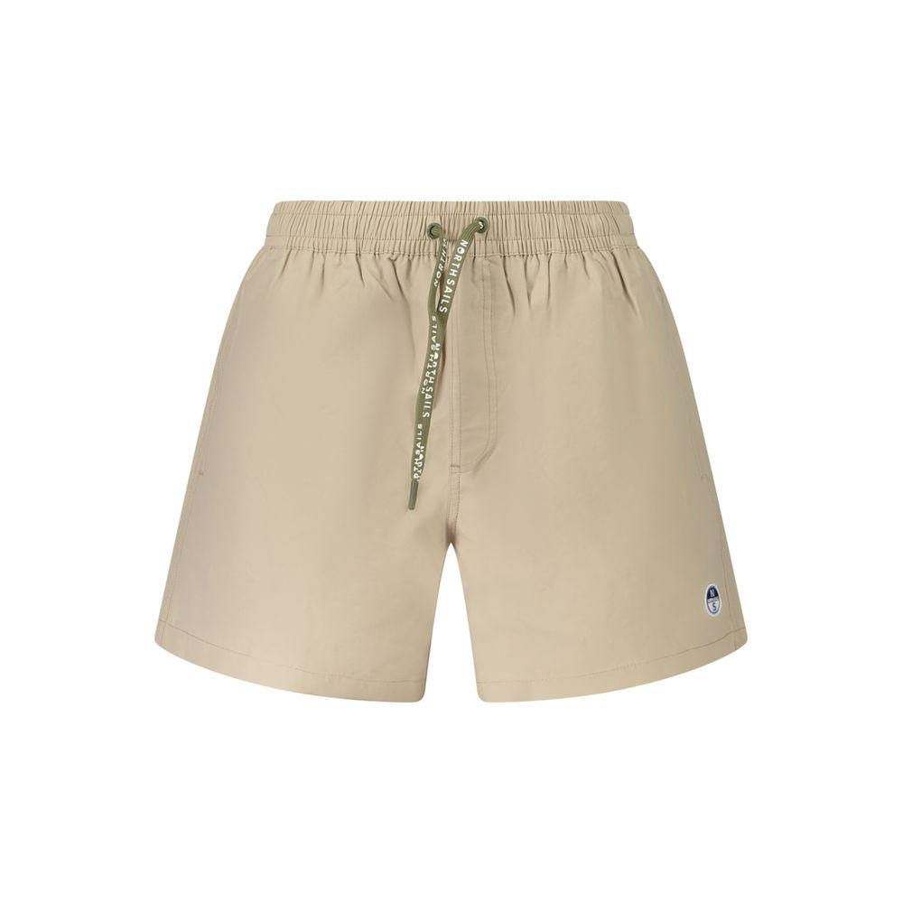 North Sails Beige Nylon Men Swim Boxer