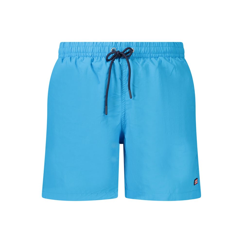 Norway 1963 Azzurro Poliammide Mens Swim Boxer - Luxe Nova