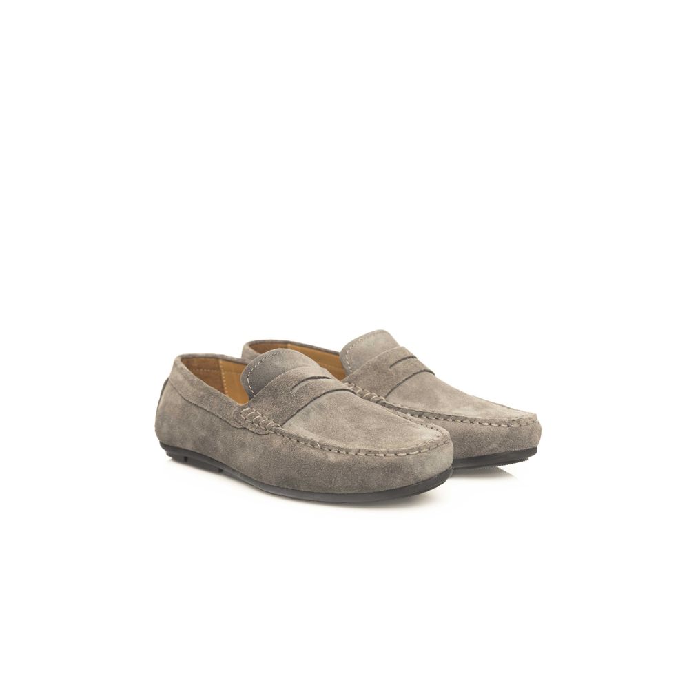 Cerruti 1881 Gray Cowhide Men's Loafer