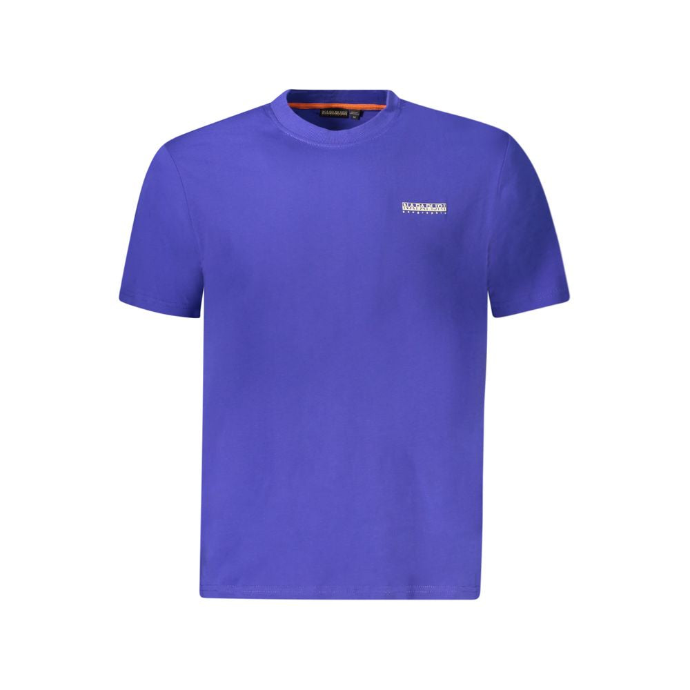 Napapijri Blue Cotton Men's T-Shirt - Luxe Nova