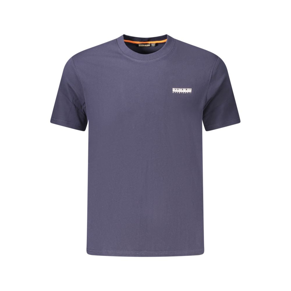 Napapijri Blue Cotton Men T-Shirt - Luxe Nova