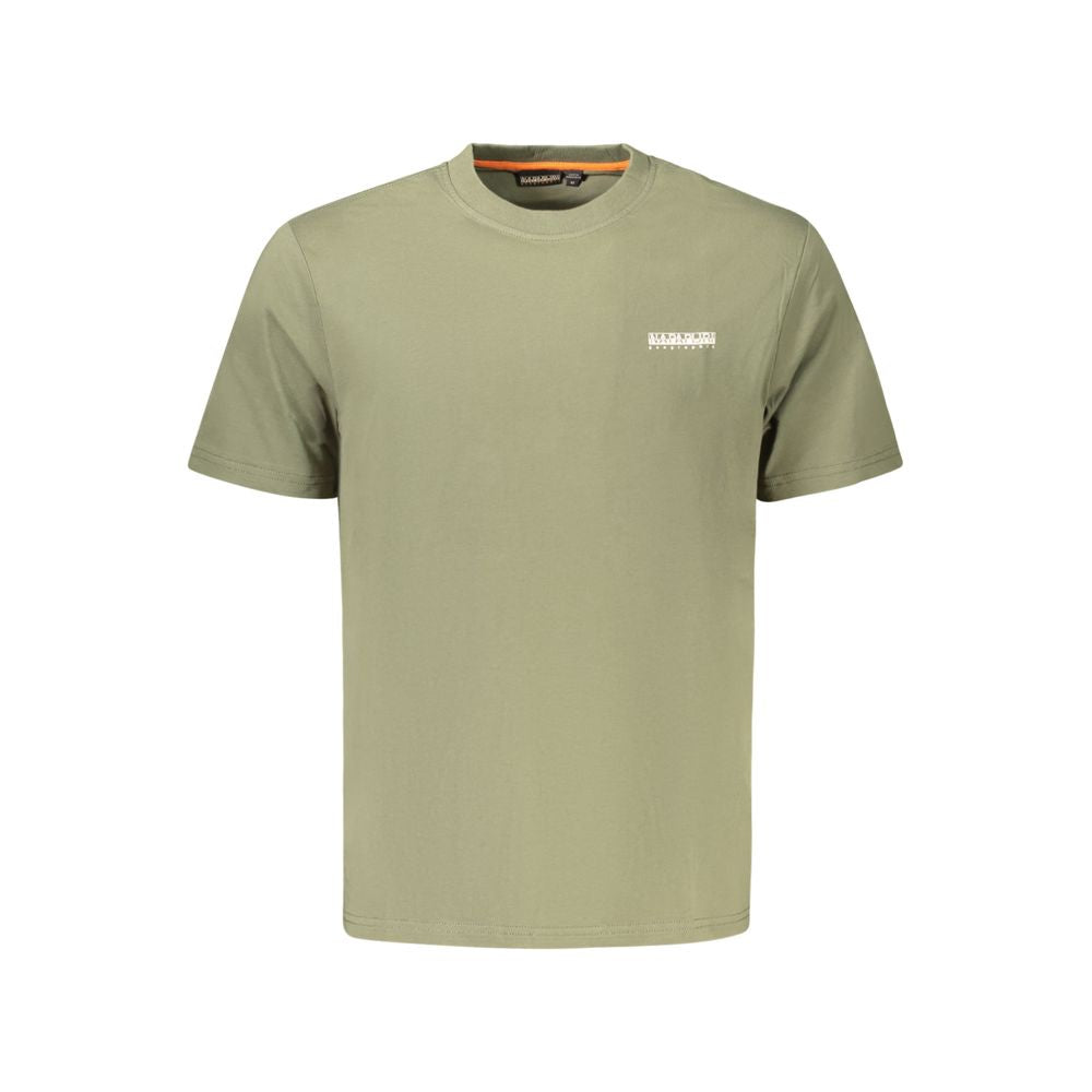 Napapijri Verde Cotton Men T-Shirt - Luxe Nova