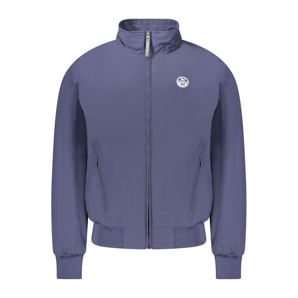 North Sails Blue Polyester Men's Bomber Jacket - Luxe Nova
