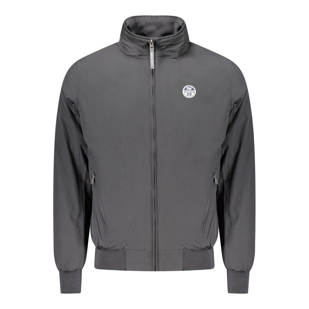 North Sails Black Polyester Men Jacket - Luxe Nova