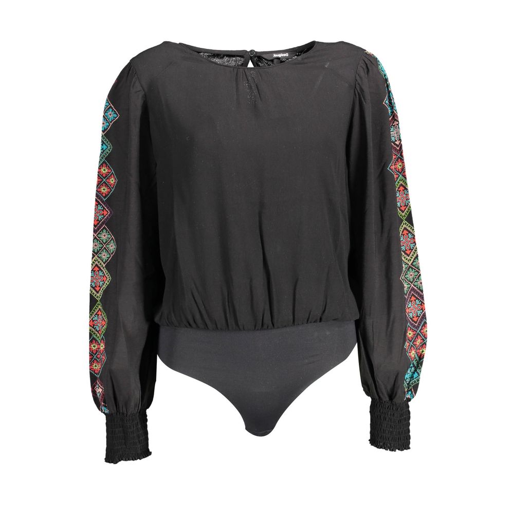 Desigual Black Viscosa Women Bodysuit - Luxe Nova