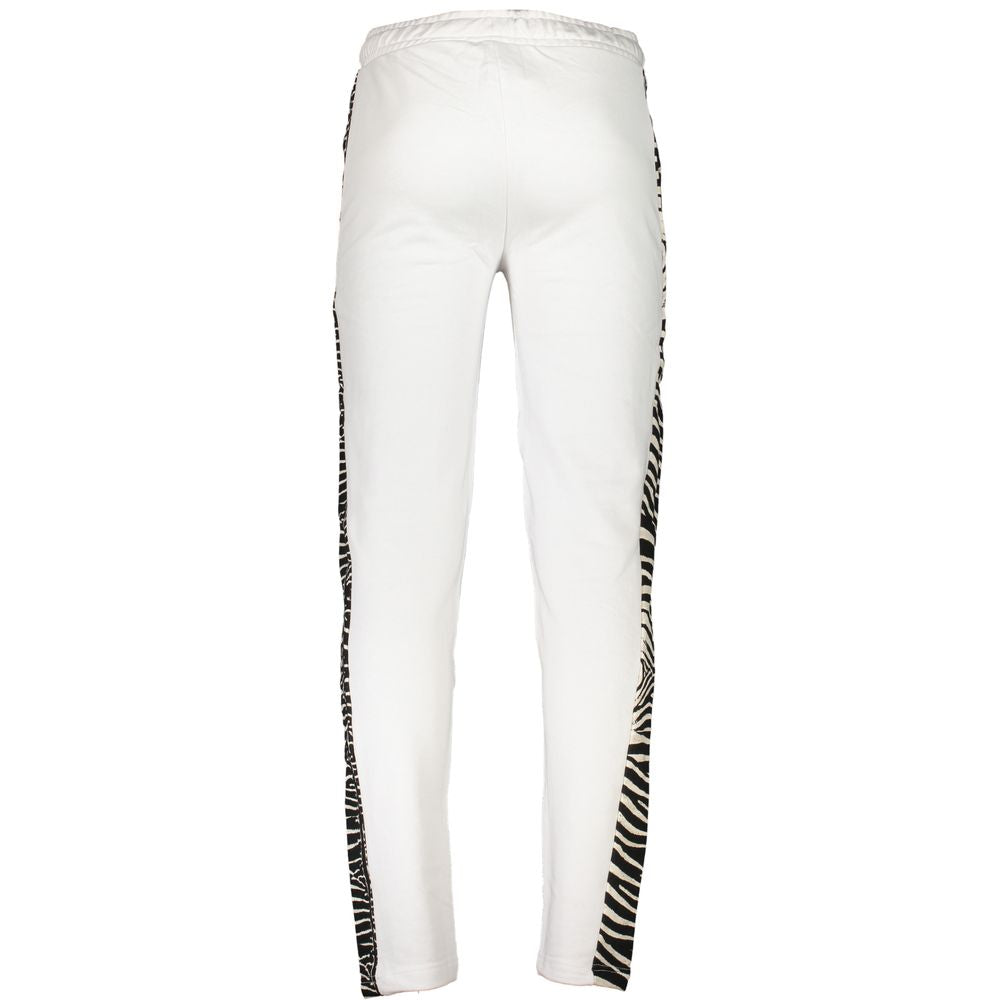 Cavalli Class White Cotton Men's Sweatpant - Luxe Nova