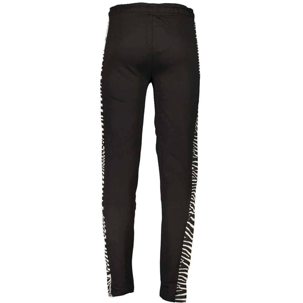 Cavalli Class Black Cotton Men's Sweatpants - Luxe Nova