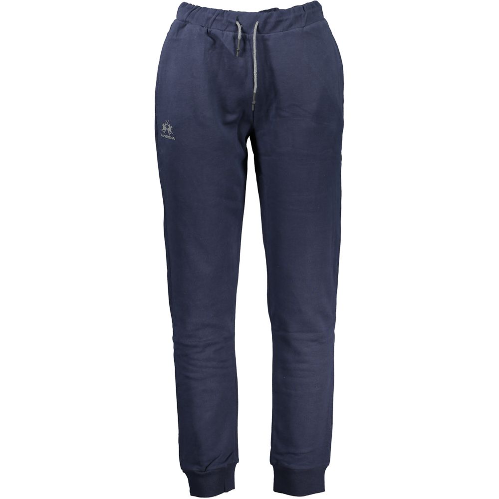 La Martina Blue Cotton Men's Sweatpant - Luxe Nova
