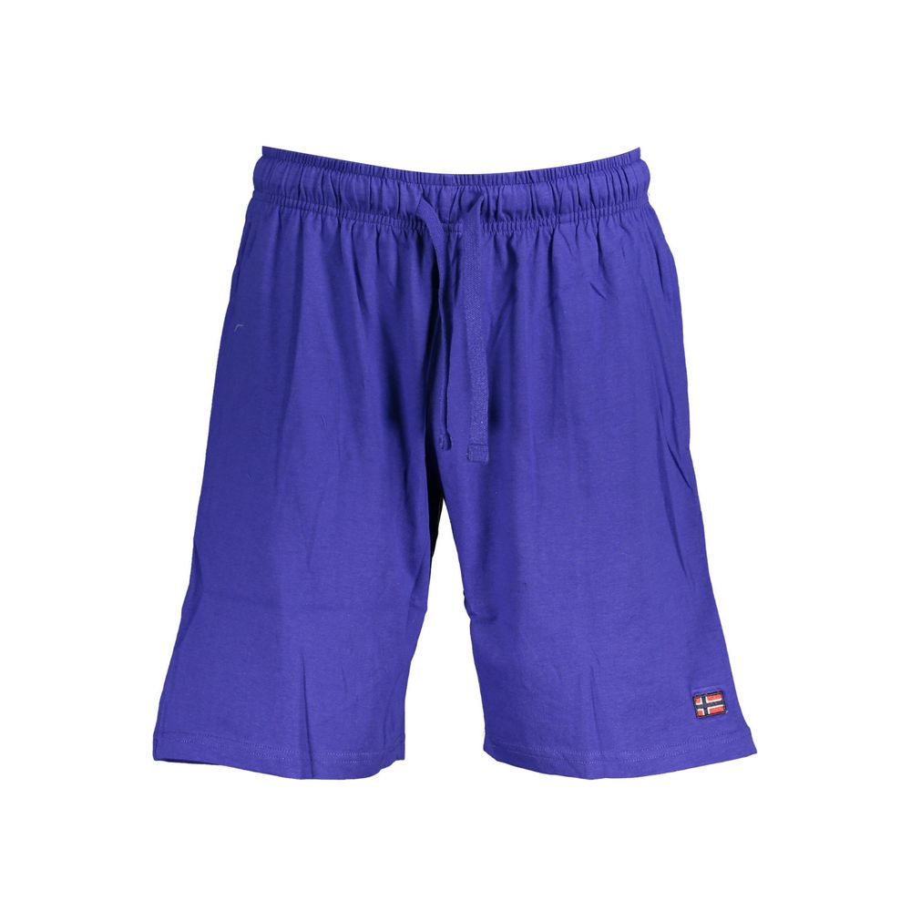 Norway 1963 Blue Cotton Men's Bermuda Shorts - Luxe Nova