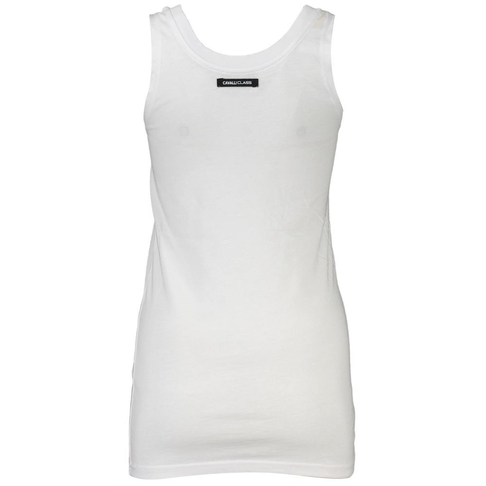 Cavalli Class White Cotton Women Tank Top - Luxe Nova
