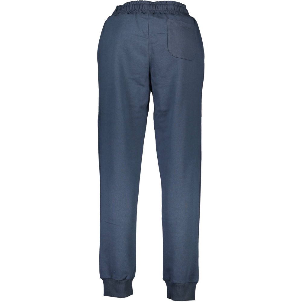La Martina Blue Cotton Men Sweatpants - Luxe Nova