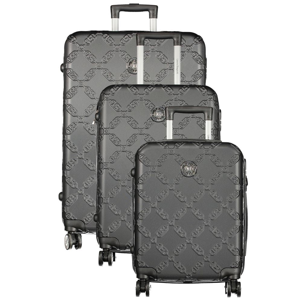 Laura Biagiotti Black Polyurethane Women's Travel Bag - Luxe Nova