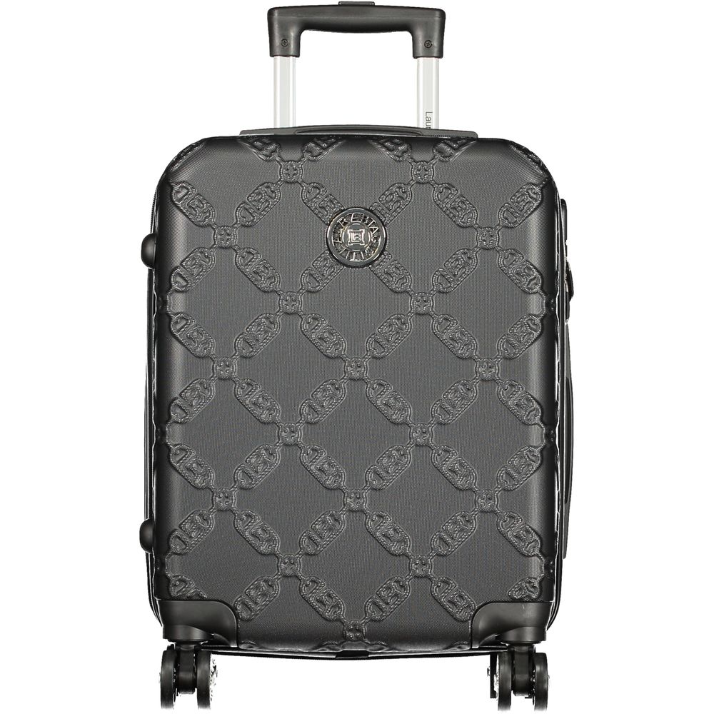 Laura Biagiotti Black Polyurethane Women's Travel Bag - Luxe Nova