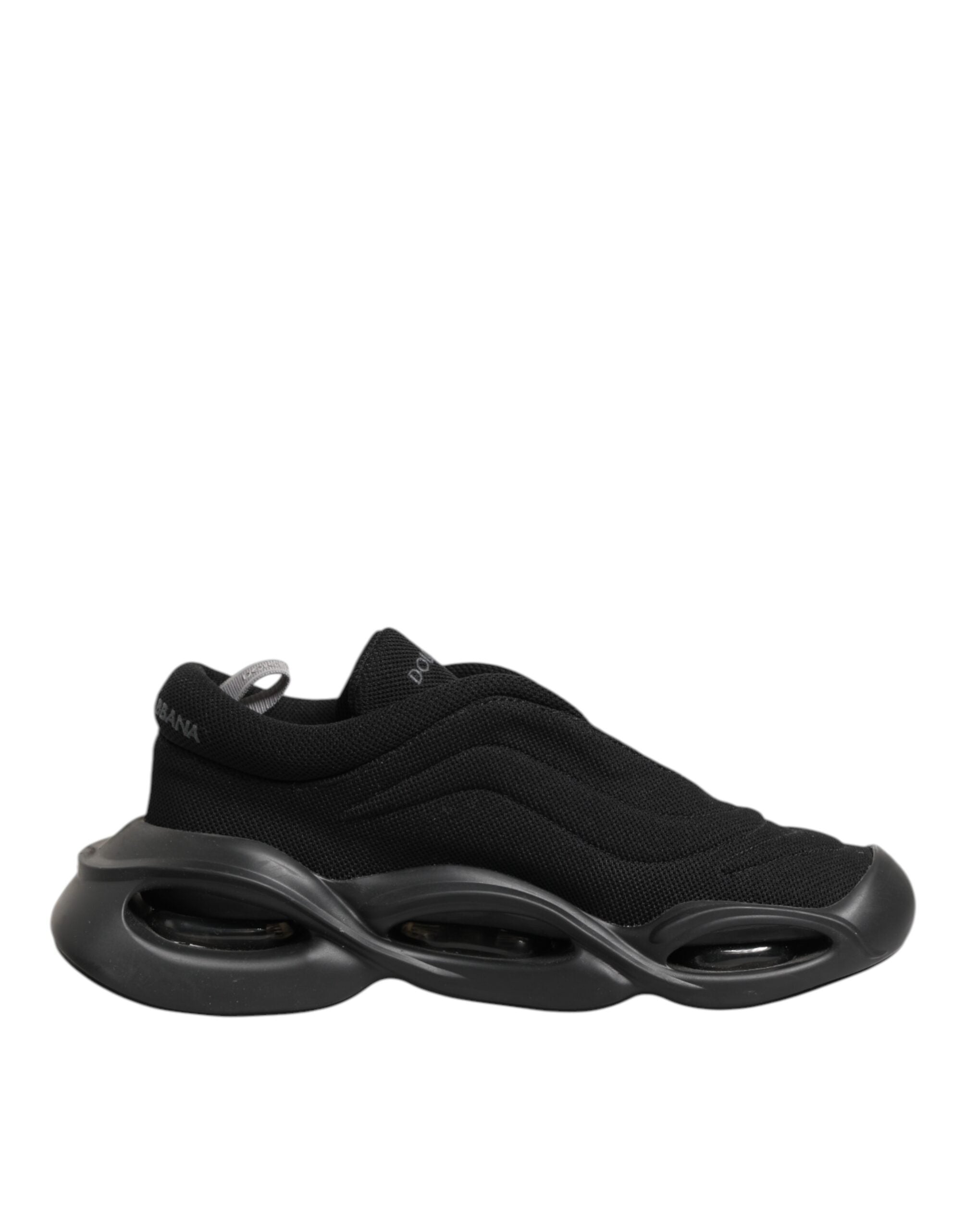Dolce & Gabbana Black Lace Up Wave Low Top Men Sneaker Shoes - Luxe Nova
