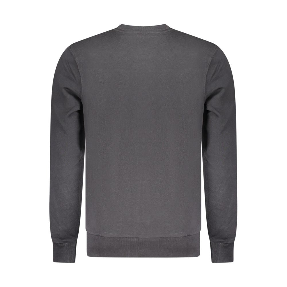 North Sails Black Cotton Men Sweatshirt - Luxe Nova