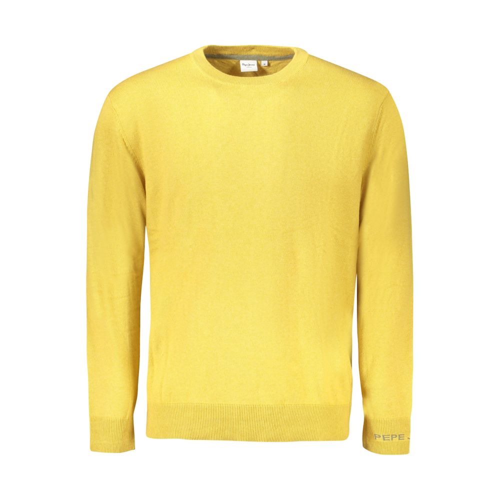 Pepe Jeans Yellow Cotton Men Sweater - Luxe Nova