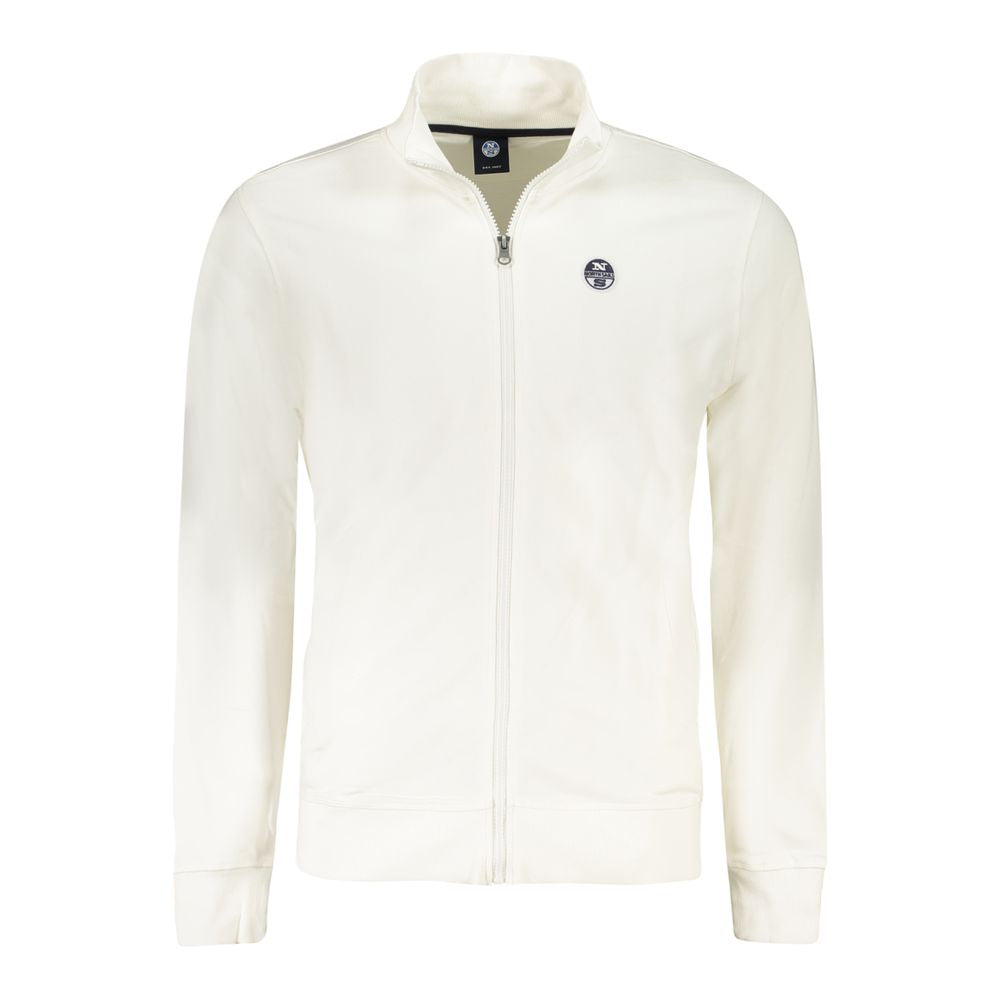 North Sails White Cotton Men's Sweatshirt - Luxe Nova