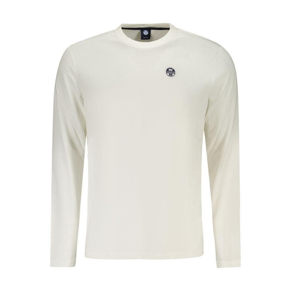 North Sails Bianco Cotton Men T-Shirt - Luxe Nova