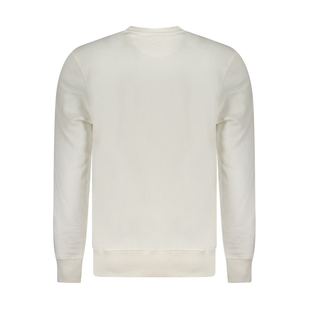 North Sails Bianco Cotton Men Sweatshirt - Luxe Nova