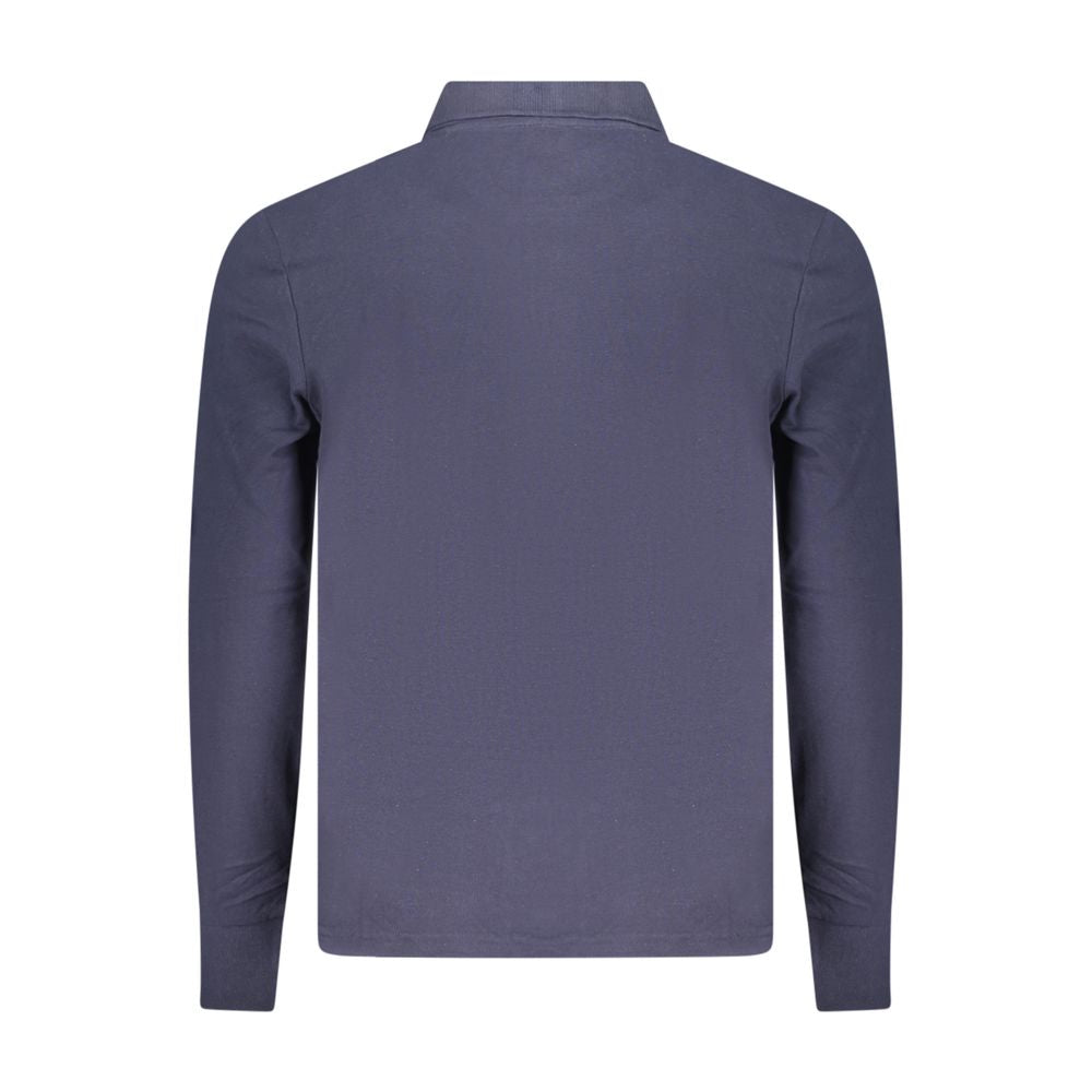 North Sails Blue Cotton Men Polo Shirt - Luxe Nova