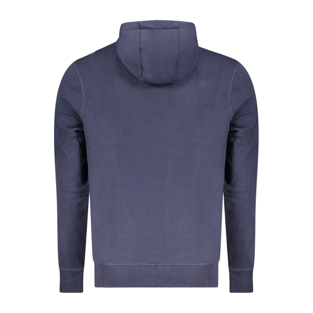 North Sails Blue Cotton Men's Hooded Sweatshirt - Luxe Nova