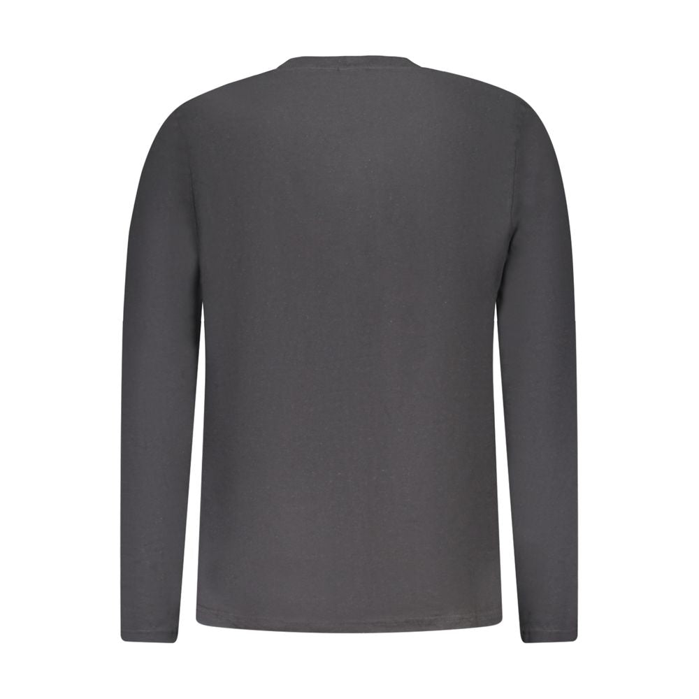 North Sails Black Cotton Men T-Shirt - Luxe Nova