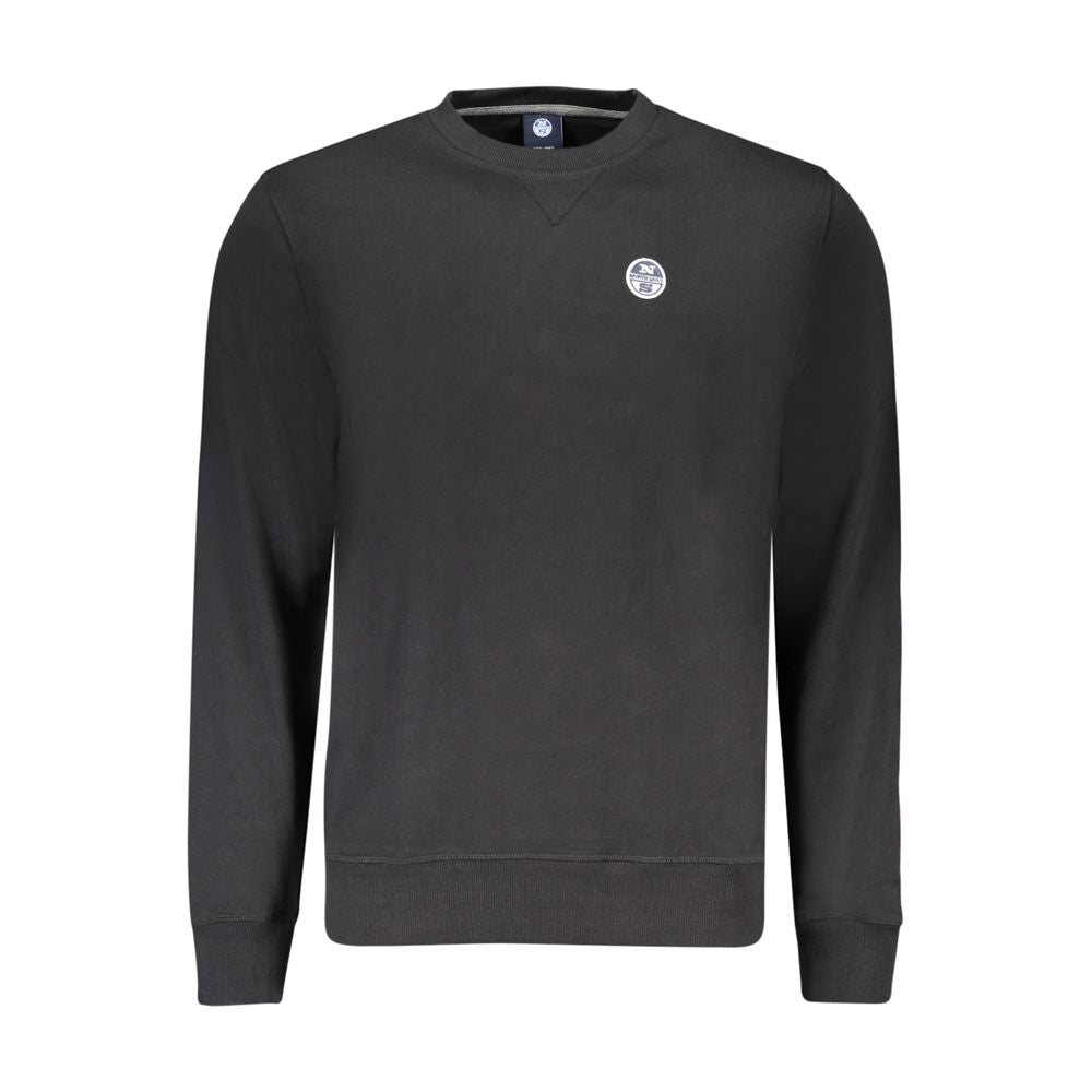 North Sails Black Cotton Mens Sweatshirt - Luxe Nova